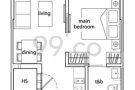 Balestier 公寓 （1房，1厅，1卫，1阳台）